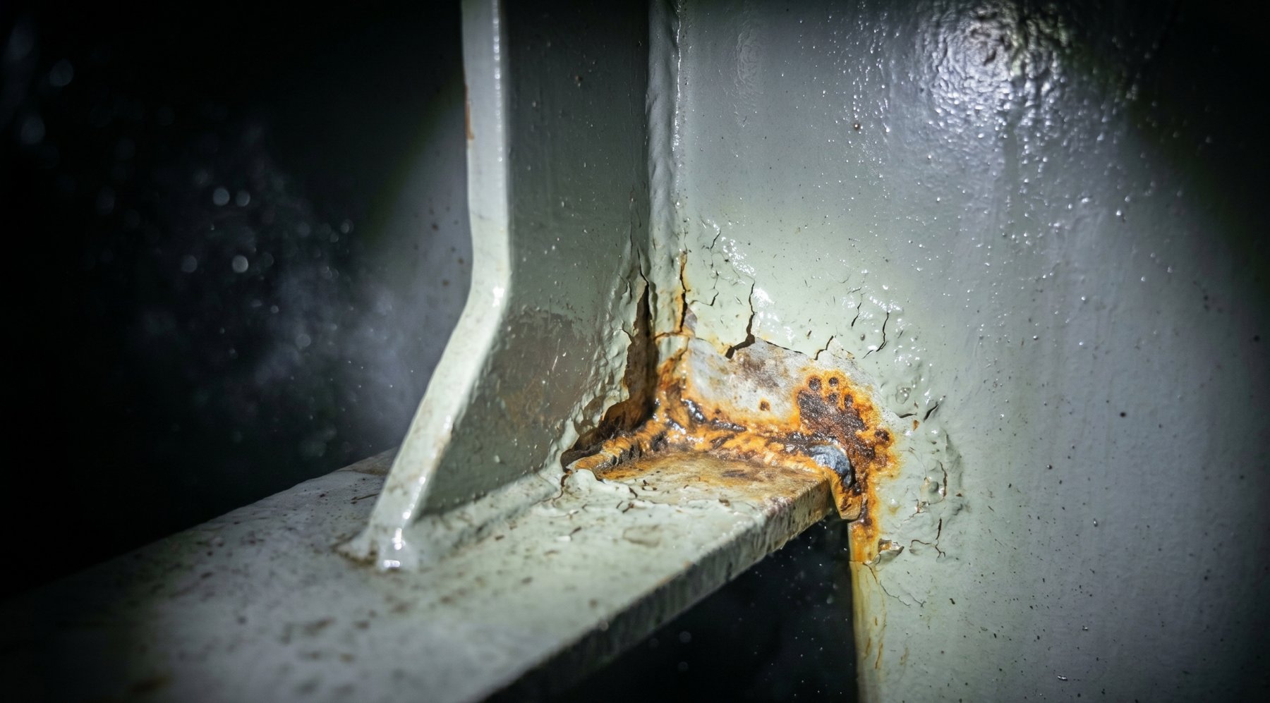 Corrosion at the VID-0478 weld, 2024