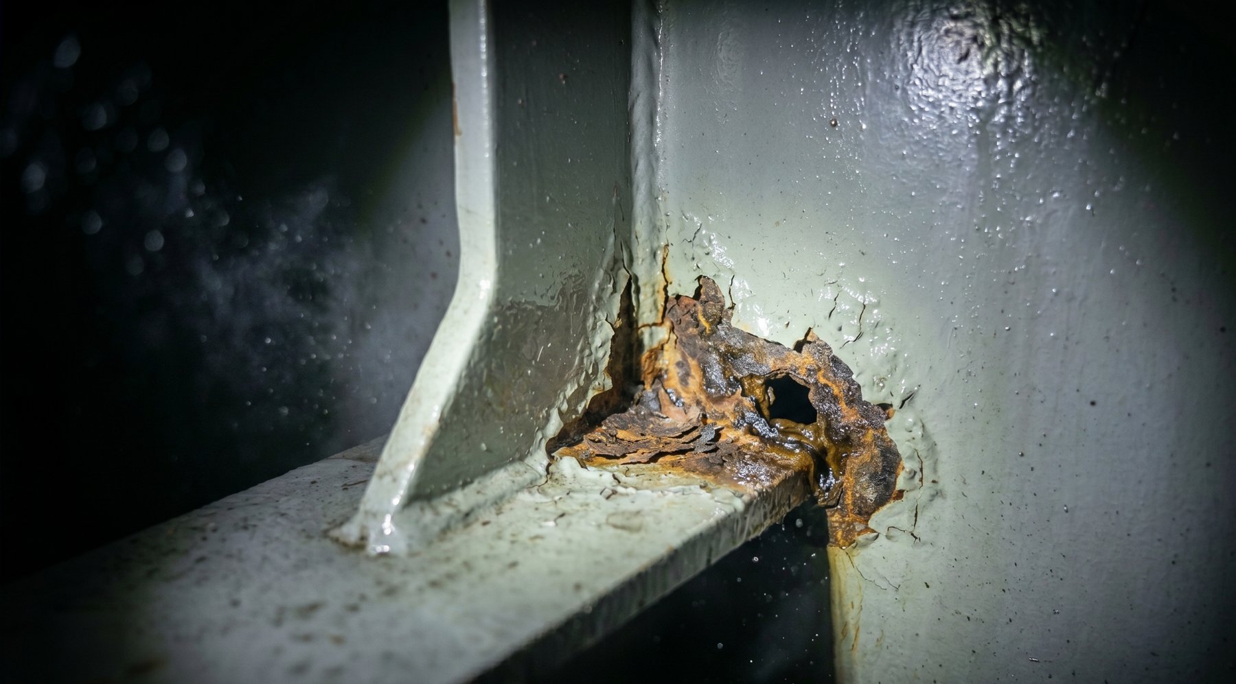Corrosion at the VID-0478 weld, 2025